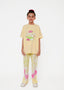 PRINTED TEE WITH DYED WASH TROUSER