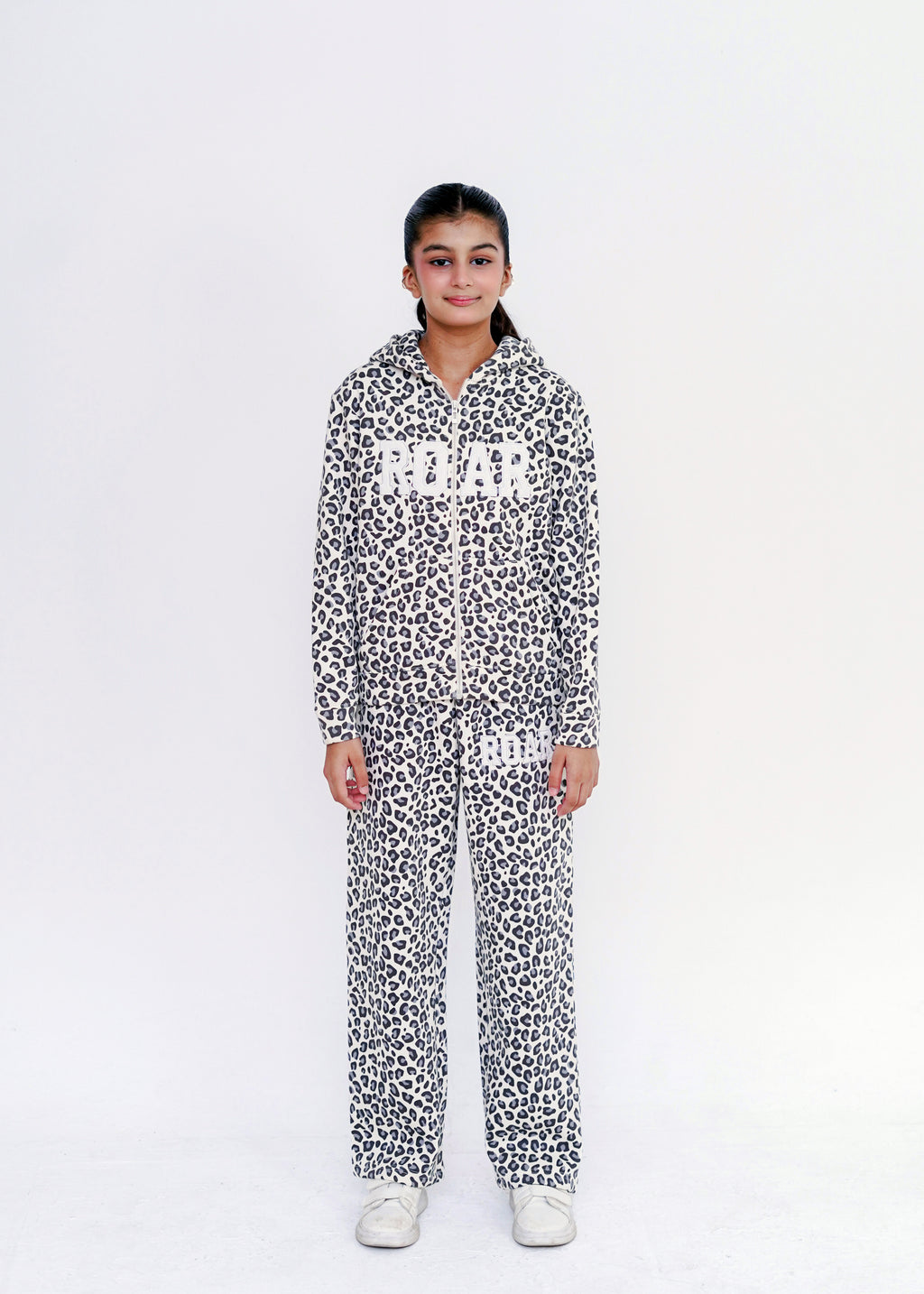 LEOPARD PRINT EMB CO ORD SET