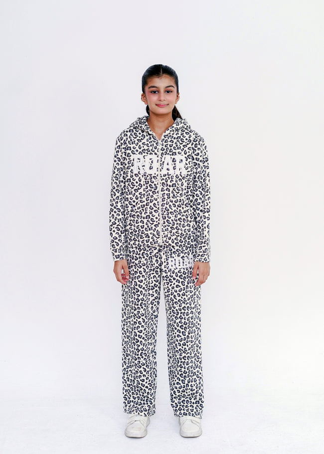 LEOPARD PRINT EMB CO ORD SET Hover Image