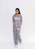 LEOPARD PRINT EMB CO ORD SET