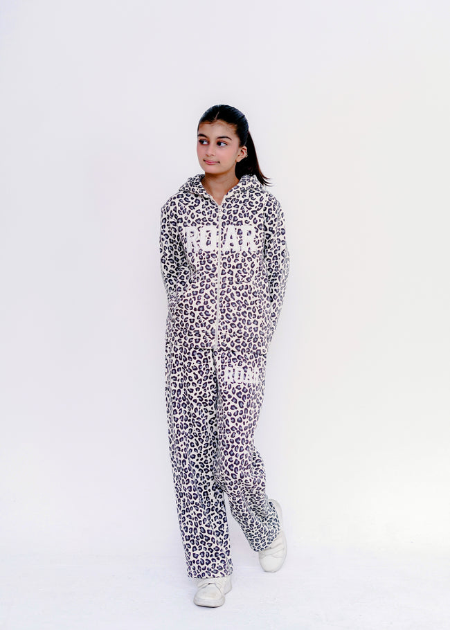 LEOPARD PRINT EMB CO ORD SET Main Image