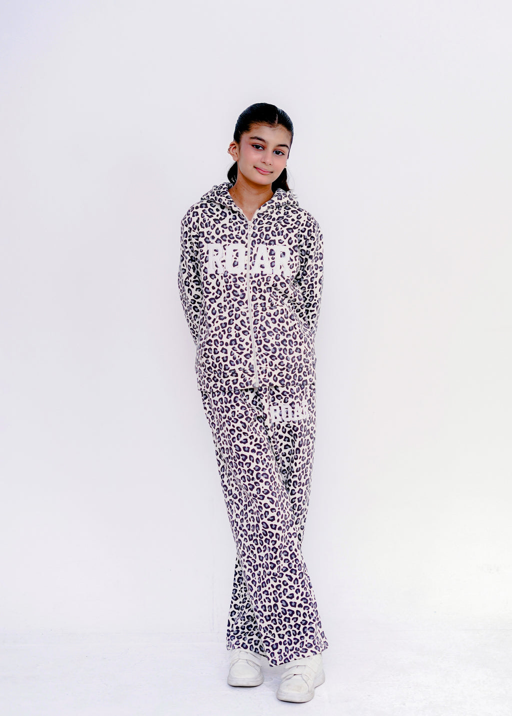 LEOPARD PRINT EMB CO ORD SET