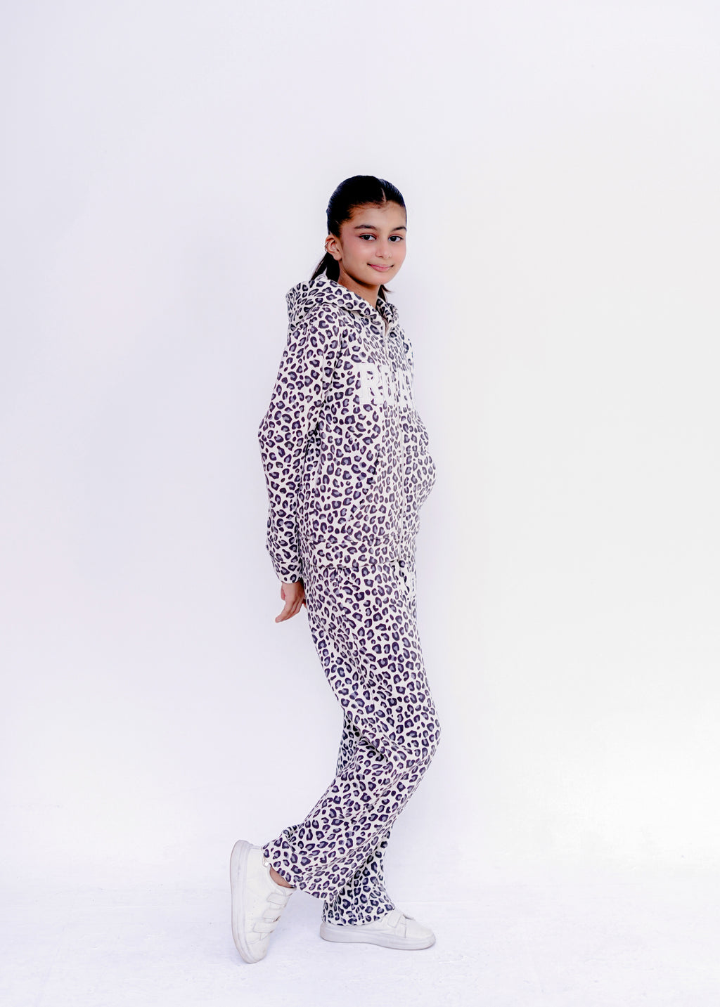 LEOPARD PRINT EMB CO ORD SET