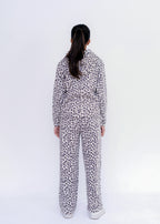 LEOPARD PRINT EMB CO ORD SET
