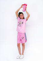 PRINTED TEE AND SHORTS SET