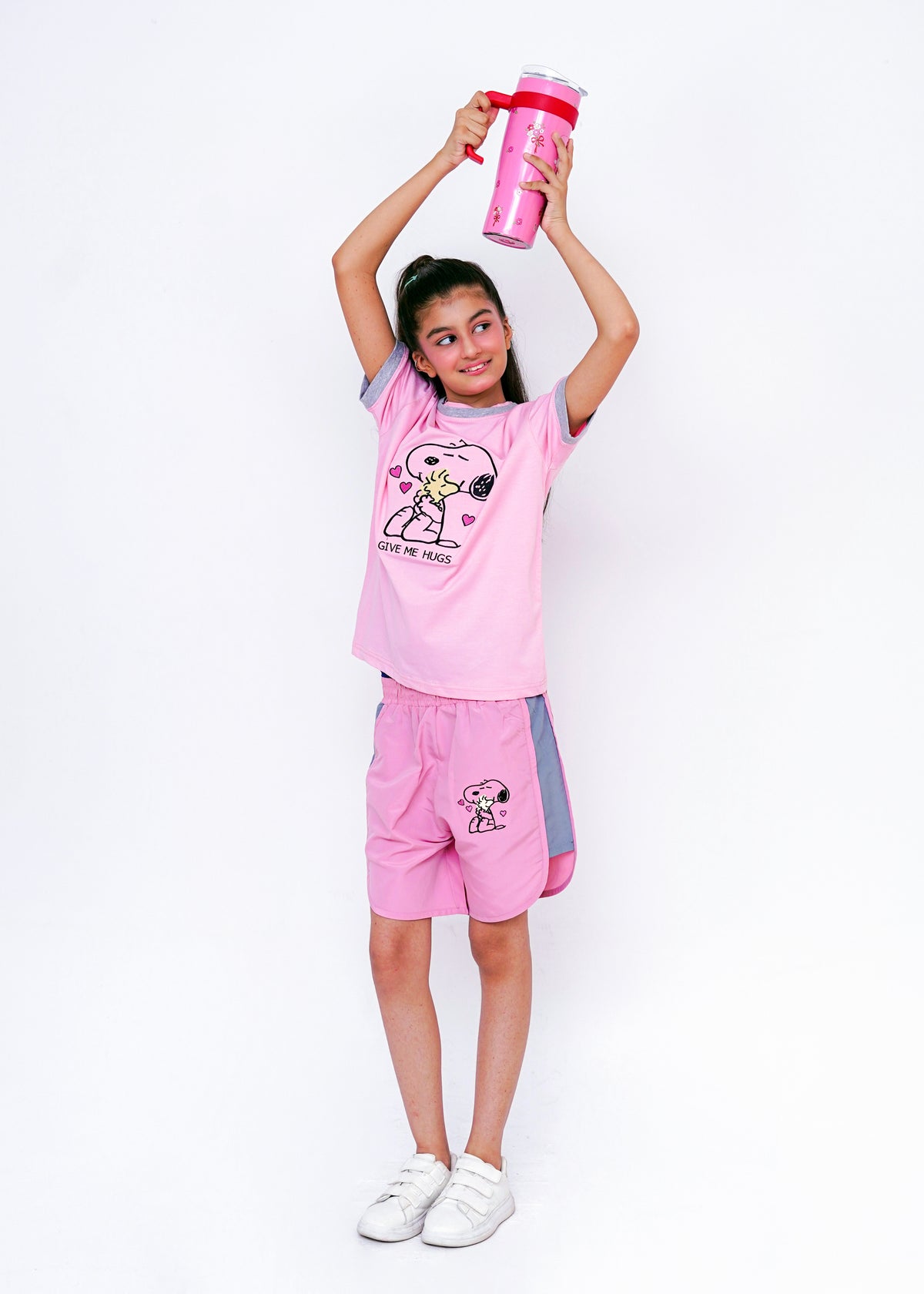 PRINTED TEE AND SHORTS SET