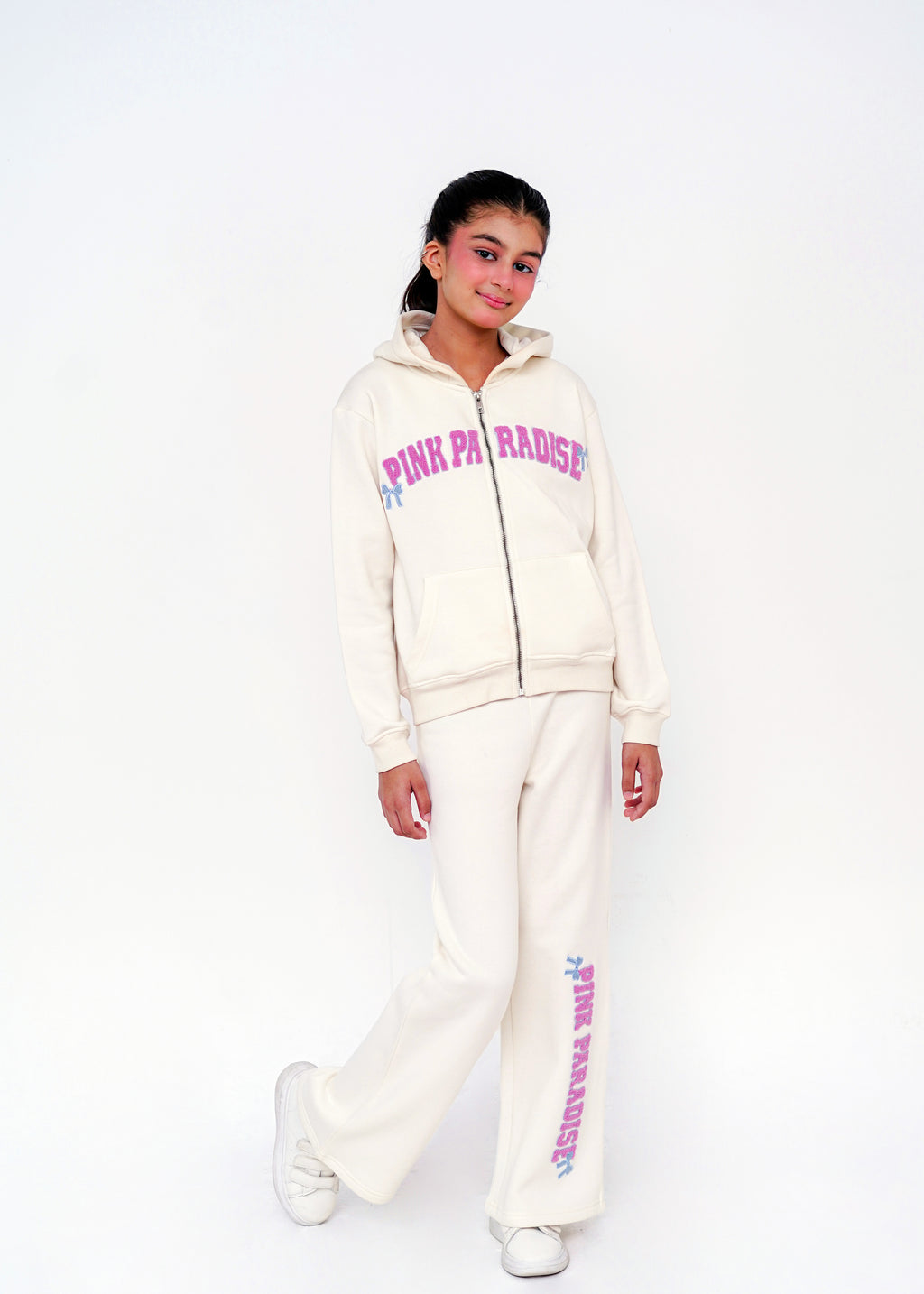 EMBROIDED HOODIE SET