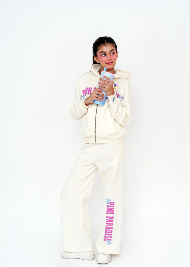 EMBROIDED HOODIE SET Hover Image