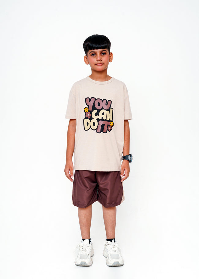 PRINTED TEE AND SHORT SET Main Image