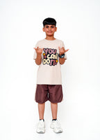 PRINTED TEE AND SHORT SET
