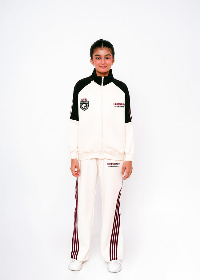 CONTRAST STRIPED EMB TRACKSUIT Main Image