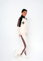 CONTRAST STRIPED EMB TRACKSUIT