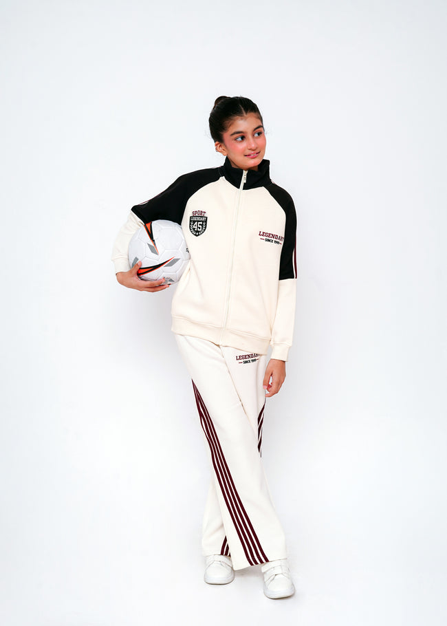 CONTRAST STRIPED EMB TRACKSUIT Hover Image