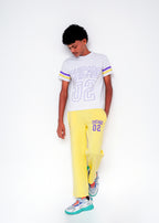 CONTRAST TEE AND TROUSER