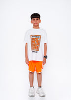 PRINTED TEE AND SHORTS SET