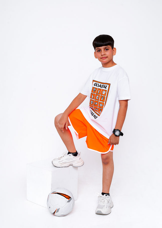 PRINTED TEE AND SHORTS SET Hover Image