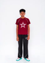 PRINTED TEE AND TROUSER SET
