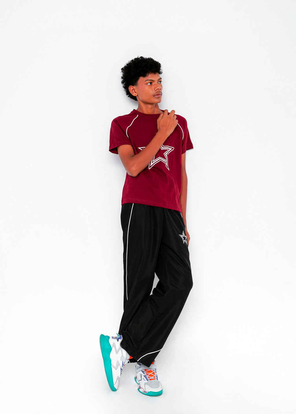 PRINTED TEE AND TROUSER SET