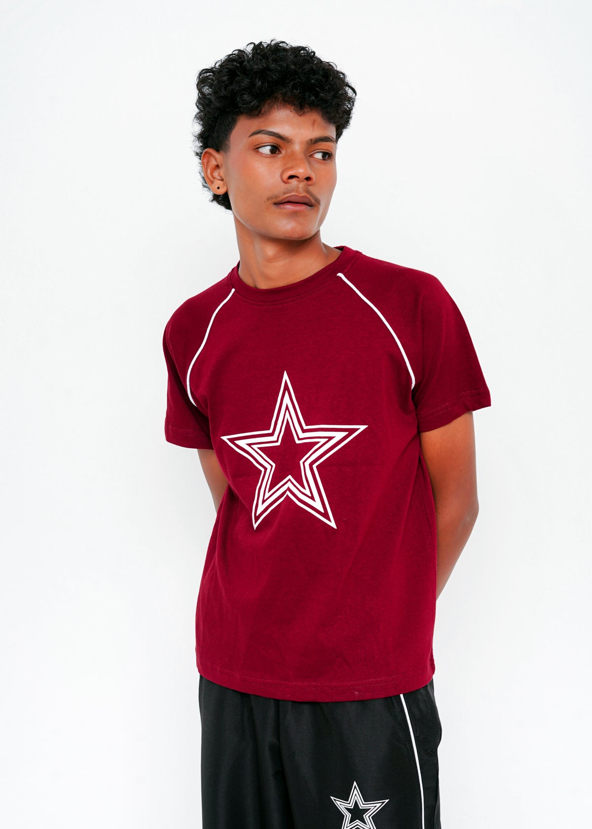PRINTED TEE AND TROUSER SET