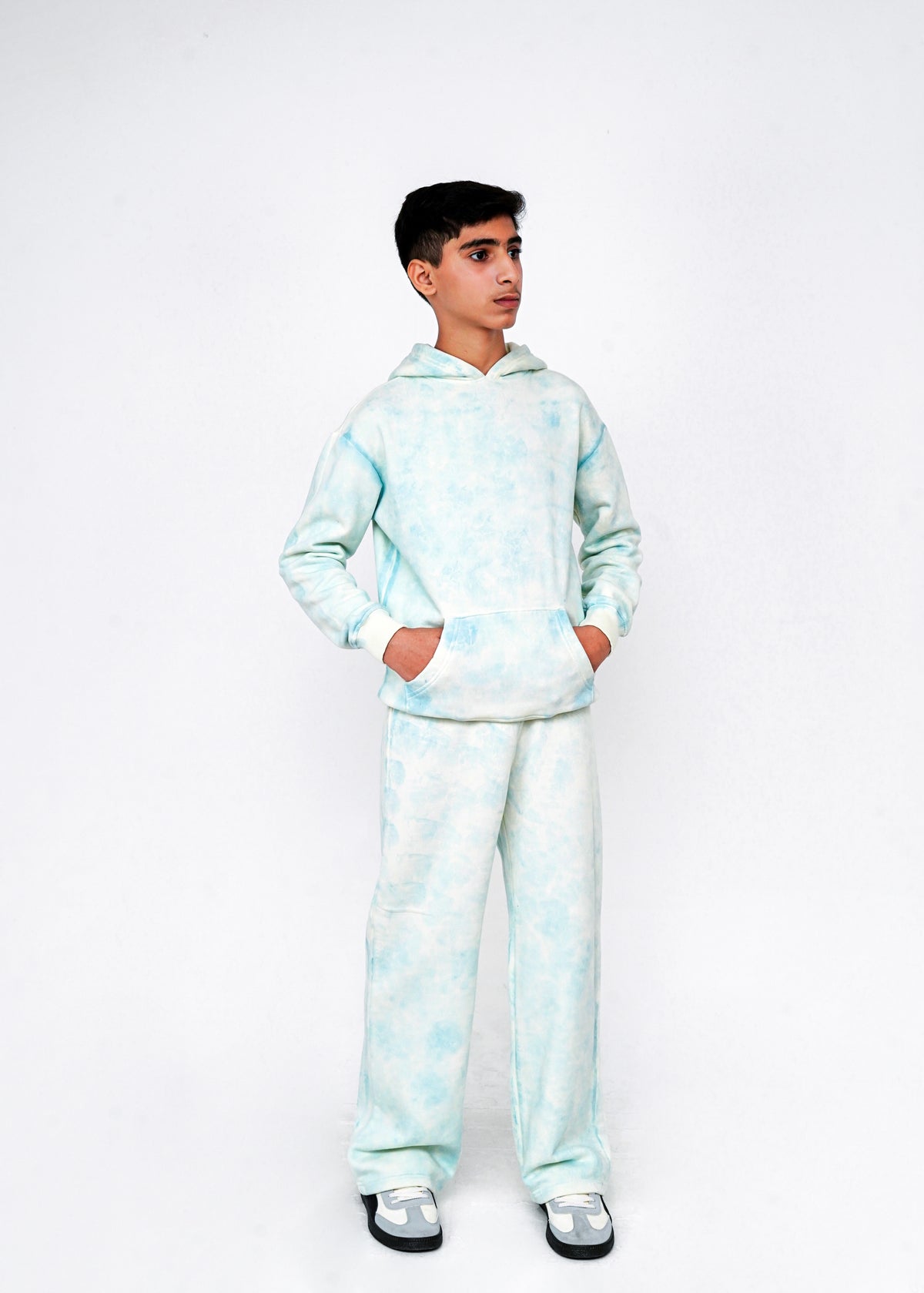 ACID WASH HOODIE AND TROUSER
