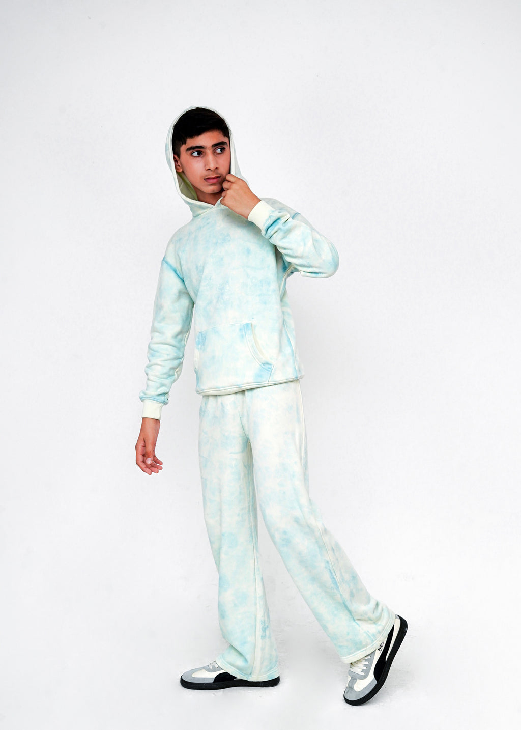 ACID WASH HOODIE AND TROUSER