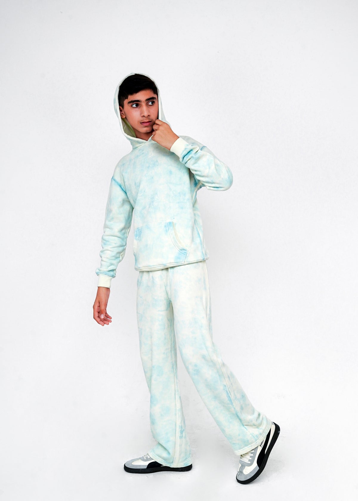 ACID WASH HOODIE AND TROUSER