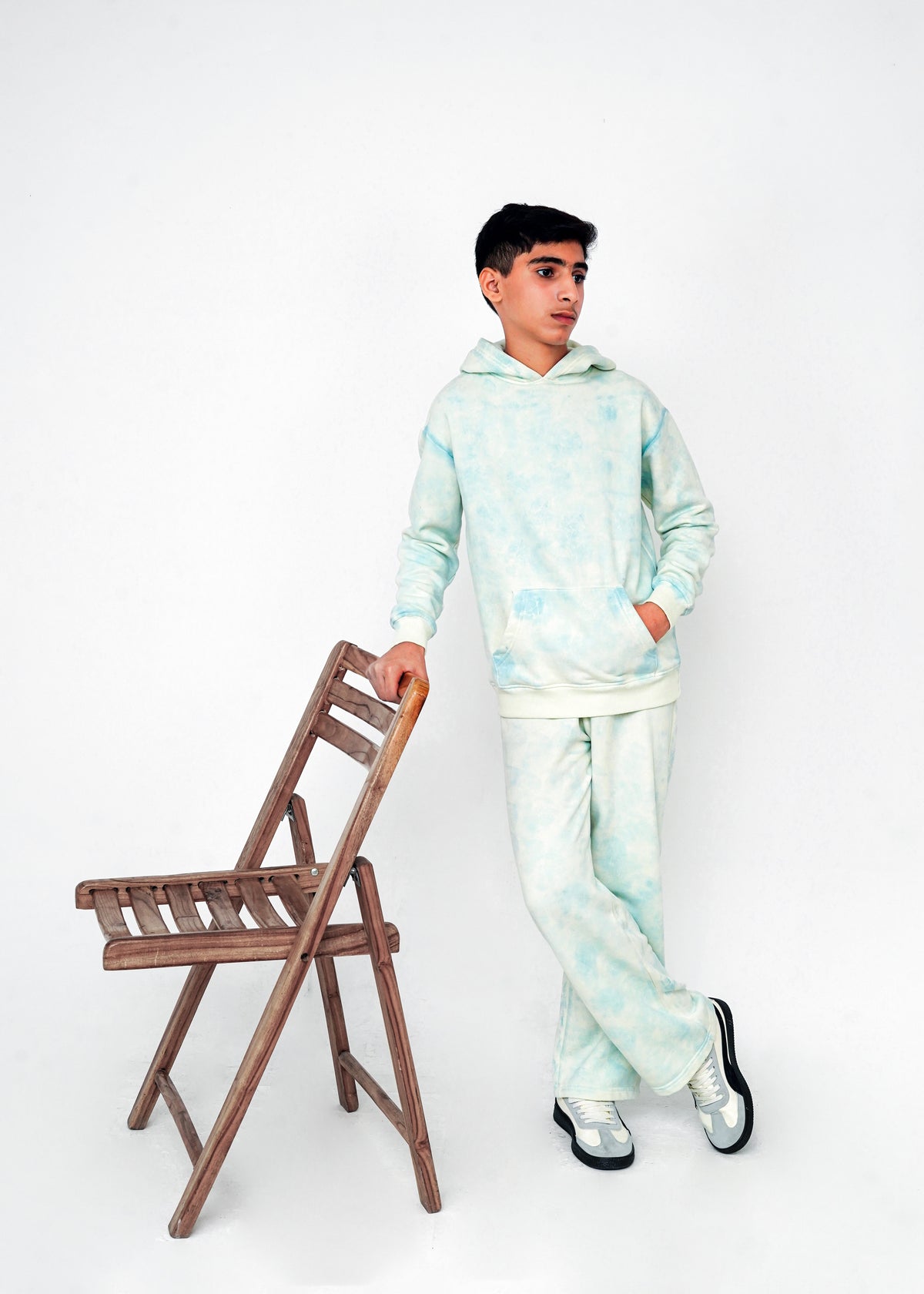ACID WASH HOODIE AND TROUSER