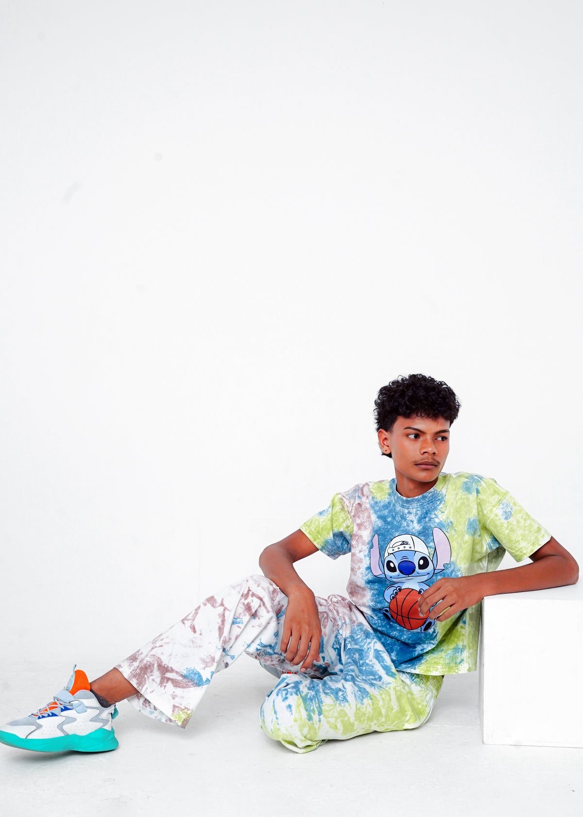 WASHED PRINTED PAIR
