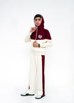 CONTRAST PANNEL HOODIE SUIT