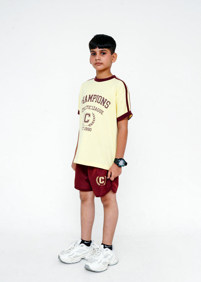CONTRAST TEE AND SHORTS PAIR Hover Image