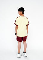 CONTRAST TEE AND SHORTS PAIR