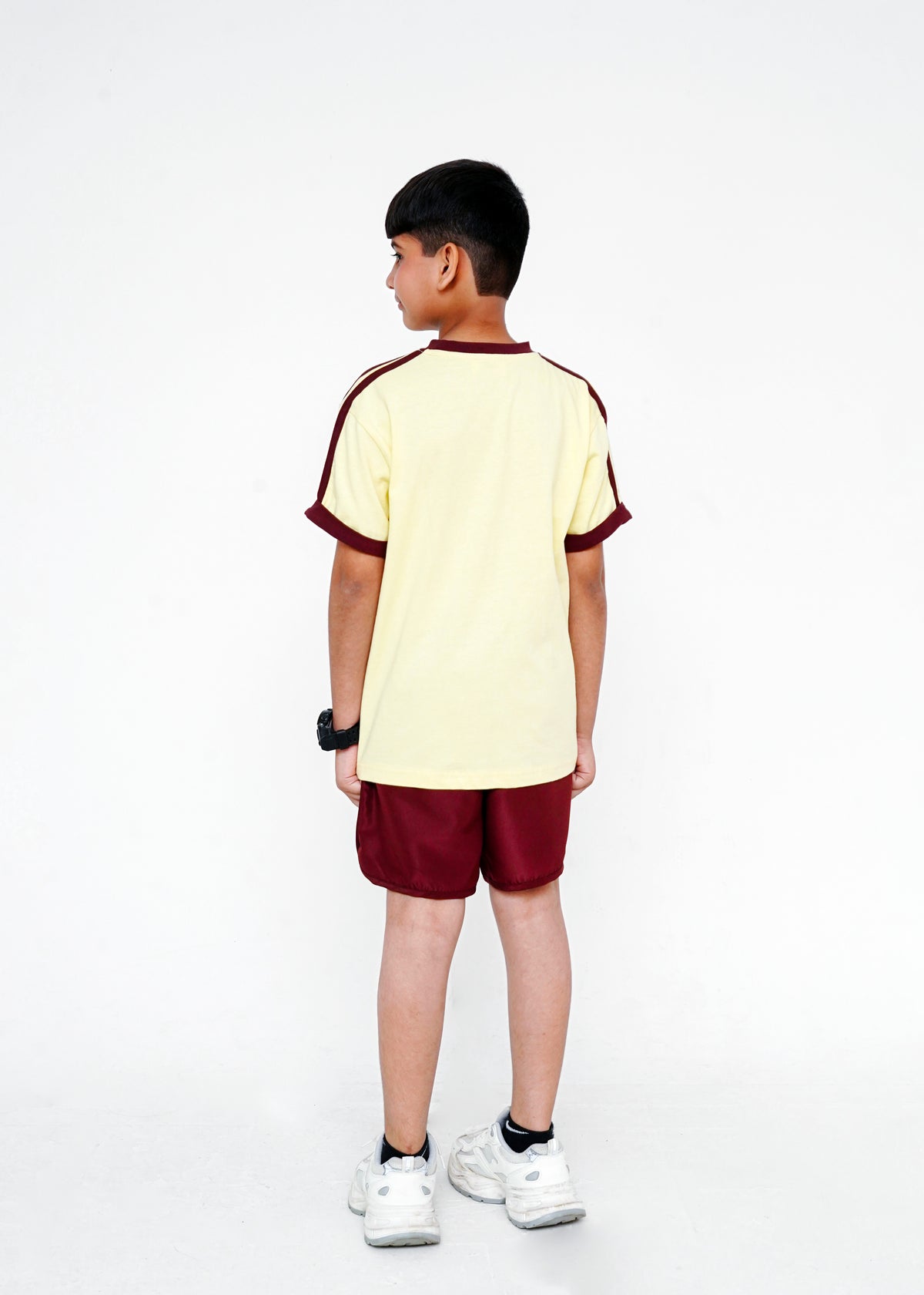 CONTRAST TEE AND SHORTS PAIR