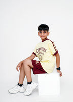 CONTRAST TEE AND SHORTS PAIR