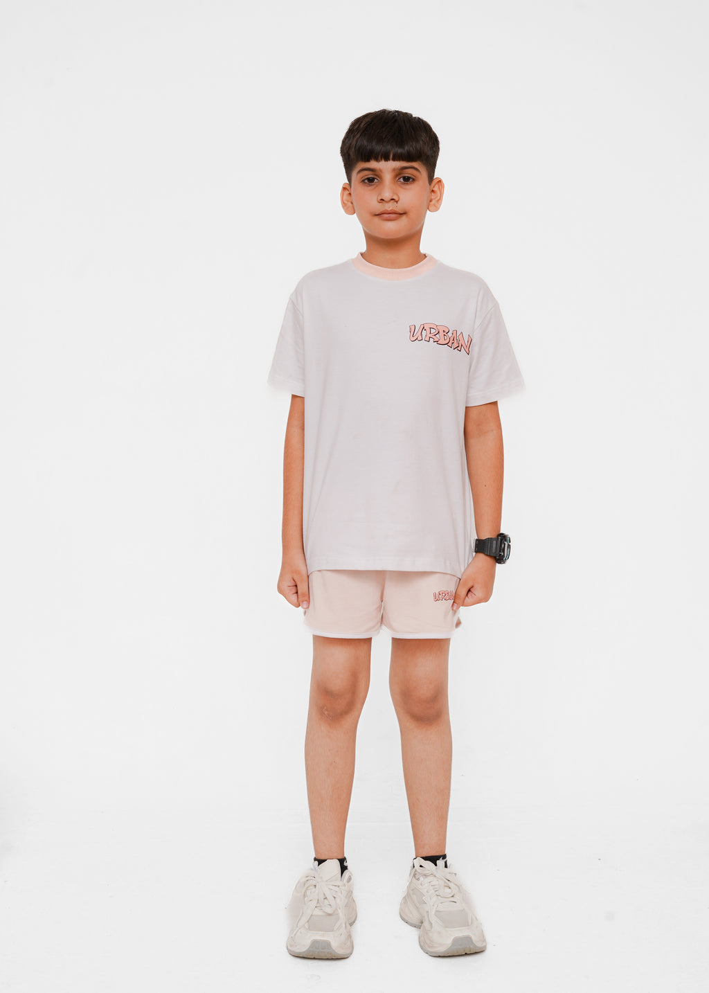 PRINTED TEE AND SHORTS