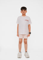 PRINTED TEE AND SHORTS