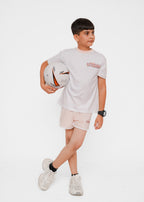 PRINTED TEE AND SHORTS
