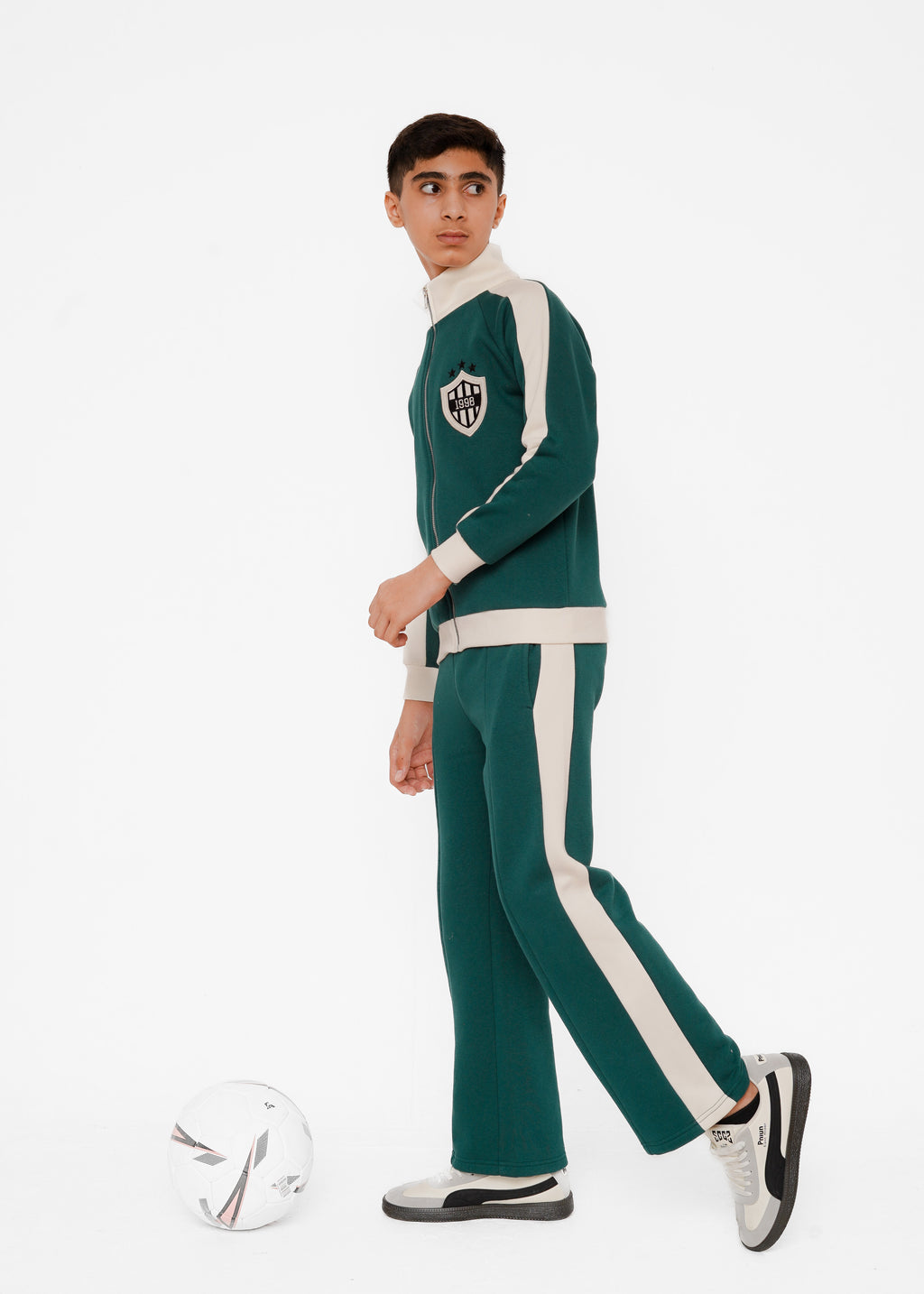 CONTRAST PANNEL UPPER WITH TROUSER
