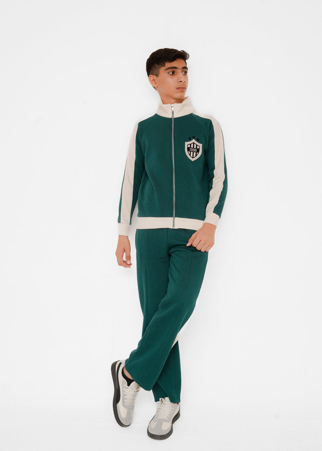 CONTRAST PANNEL UPPER WITH TROUSER Hover Image