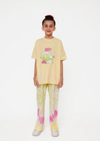 PRINTED TEE WITH DYED WASH TROUSER