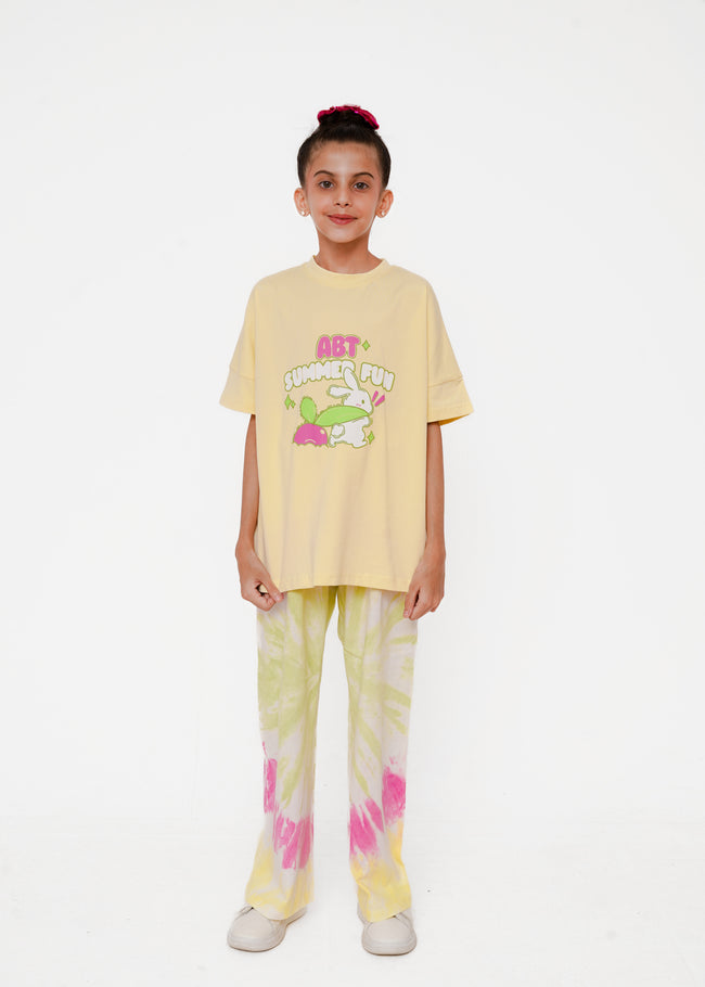 PRINTED TEE WITH DYED WASH TROUSER Hover Image