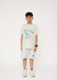 PRINTED TEE AND SHORTS