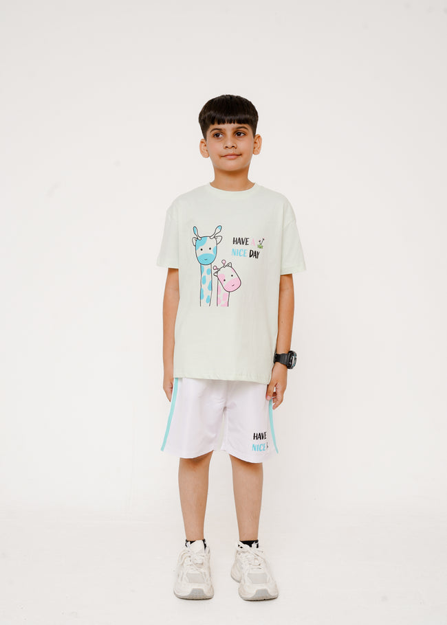 PRINTED TEE AND SHORTS Hover Image
