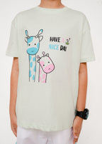 PRINTED TEE AND SHORTS