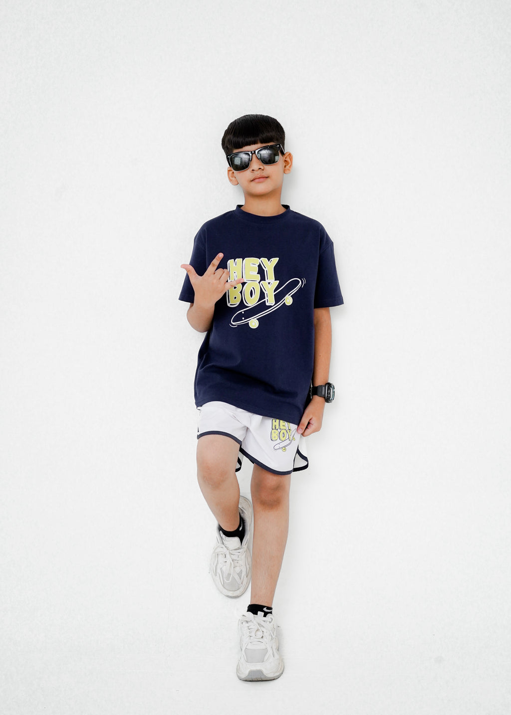 PRINTED TEE AND SHORT SET