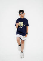 PRINTED TEE AND SHORT SET