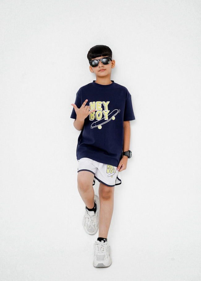 PRINTED TEE AND SHORT SET Hover Image
