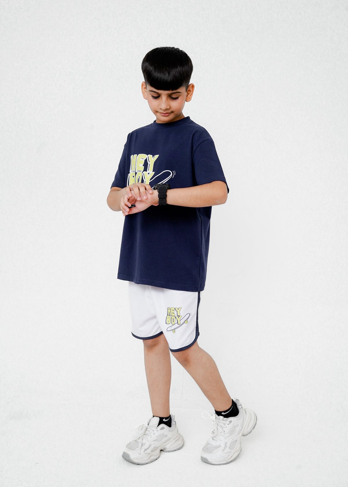 PRINTED TEE AND SHORT SET