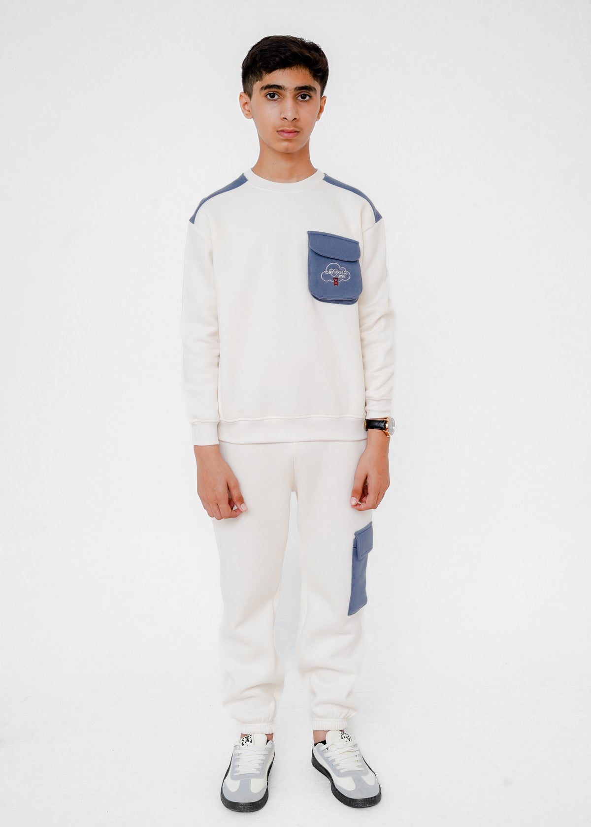 BASIC CONTRAST POCKETS SUIT