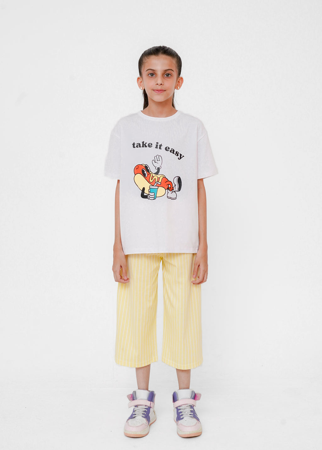 PRINTED TEE AND TROUSER