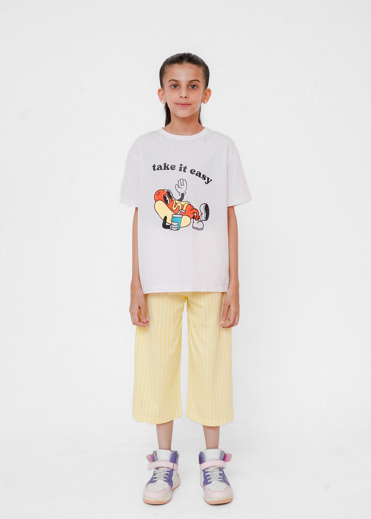 PRINTED TEE AND TROUSER